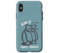 Funny Bear Pun Bear-LY Fonctionnel Always Fabulous Coque pour iPhone X/XS