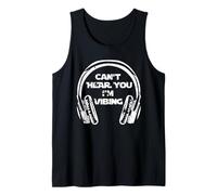 Funny Beatmaker Gamer Headset Can't Hear You I'm Vibing Débardeur