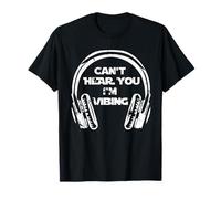 Funny Beatmaker Gamer Headset Can't Hear You I'm Vibing T-Shirt