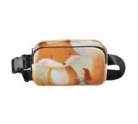 Funny Bee Collecting Honey Sac à bandoulière élégant pour femmes, hommes, adolescents, sac banane résistant à l'eau pour la randonnée, Fox Sweet Little Girl, 1 size