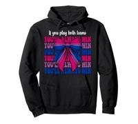 Funny Bi Pride Bi Pride Jouez aux deux équipes que vous gagnerez toujours Sweat à Capuche