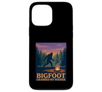 Funny Bigfoot a attrapé Mon Jeu de Mots à Hot-Dog de Wiener Camping Coque pour iPhone 13 Pro Max