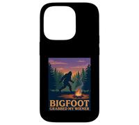 Funny Bigfoot a attrapé Mon Jeu de Mots à Hot-Dog de Wiener Camping Coque pour iPhone 14 Pro