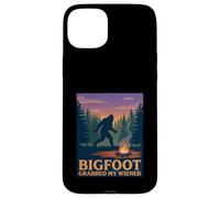 Funny Bigfoot a attrapé Mon Jeu de Mots à Hot-Dog de Wiener Camping Coque pour iPhone 15 Plus