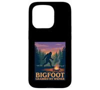 Funny Bigfoot a attrapé Mon Jeu de Mots à Hot-Dog de Wiener Camping Coque pour iPhone 15 Pro