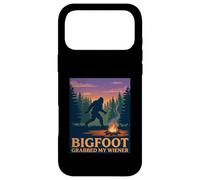 Funny Bigfoot a attrapé Mon Jeu de Mots à Hot-Dog de Wiener Camping Coque pour iPhone 17 Pro Max