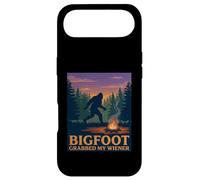 Funny Bigfoot a attrapé Mon Jeu de Mots à Hot-Dog de Wiener Camping Coque pour iPhone Air