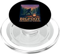 Funny Bigfoot a attrapé Mon Jeu de Mots à Hot-Dog de Wiener Camping PopSockets PopGrip pour MagSafe