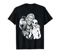 Funny Bigfoot Alien Selfie Cryptid Rencontre OVNI T-Shirt
