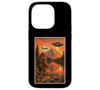Funny Bigfoot Bruh Alien UFO Introvert Spaceship Coque pour iPhone 14 Pro
