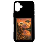 Funny Bigfoot Bruh Alien UFO Introvert Spaceship Coque pour iPhone 16 Plus