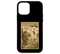 Funny Bigfoot Bruh UFO Alien Loch Ness Monster Abduction Coque pour iPhone 12 Mini