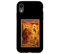 Funny Bigfoot Bruh UFO Alien Loch Ness Monster Abduction Coque pour iPhone XR