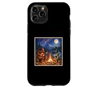 Funny Bigfoot Camping Alien Nessie Sasquatch Campfire Art Coque pour iPhone 11 Pro