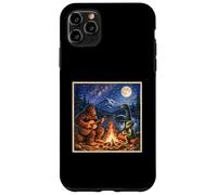 Funny Bigfoot Camping Alien Nessie Sasquatch Campfire Art Coque pour iPhone 11 Pro Max
