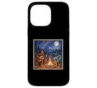 Funny Bigfoot Camping Alien Nessie Sasquatch Campfire Art Coque pour iPhone 14 Pro Max