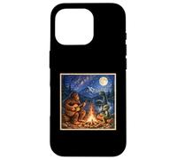 Funny Bigfoot Camping Alien Nessie Sasquatch Campfire Art Coque pour iPhone 16 Pro