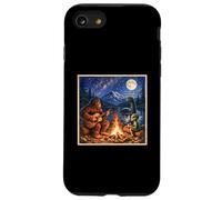Funny Bigfoot Camping Alien Nessie Sasquatch Campfire Art Coque pour iPhone SE (2020) / 7/8