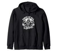 Funny Bigfoot First of All I'm A Delight Sasquatch Holiday Sweat à Capuche