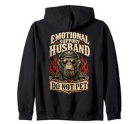 Funny Biker Gorilla Husband Humour Portrait Graphic Emotional Sweat à Capuche