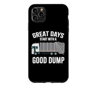 Funny Bin Man Poubelle de Recyclage pour Camion collecteur de déchets | Good Dump Coque pour iPhone 11 Pro Max