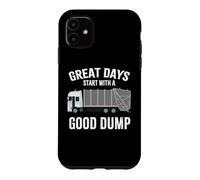 Funny Bin Man Poubelle de Recyclage pour Camion collecteur de déchets | Good Dump Coque pour iPhone 11
