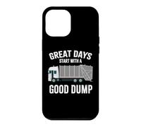 Funny Bin Man Poubelle de Recyclage pour Camion collecteur de déchets | Good Dump Coque pour iPhone 12 Pro Max