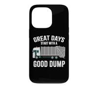 Funny Bin Man Poubelle de Recyclage pour Camion collecteur de déchets | Good Dump Coque pour iPhone 13 Pro