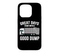 Funny Bin Man Poubelle de Recyclage pour Camion collecteur de déchets | Good Dump Coque pour iPhone 15 Pro