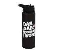 Funny Bingo - Dab Dab Hourra Stainless Steel Insulated Water Bottle