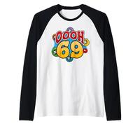 Funny Bingo Player Ohh 69 Caller Game Night Gambling Gambler Manche Raglan