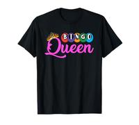 Funny Bingo Queen Crown Bingo Time Make Me Yell Bingo T-Shirt