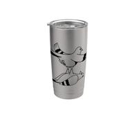 Funny Bird Watcher, meilleur ami, pigeon empilé, amateur d'oiseaux Gobelet isotherme en acier inoxydable double paroi