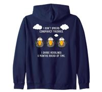 Funny Birds Chatting: I Don't Spread Conspiracy Theories Sweat à Capuche