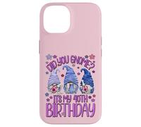 Funny Birthday Gnomes Did You GNOME Its My 40th Birthday Coque pour iPhone 14