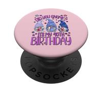 Funny Birthday Gnomes Did You GNOME Its My 40th Birthday PopSockets PopGrip Adhésif