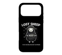Funny Black Lost Sheep Christian Humor 777 Faith Citation Coque pour iPhone 17 Pro Max