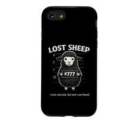 Funny Black Lost Sheep Christian Humor 777 Faith Citation Coque pour iPhone SE (2020) / 7/8