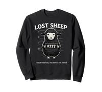 Funny Black Lost Sheep Christian Humor 777 Faith Citation Sweatshirt