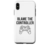 Funny Blame The Controller T-Shirt Humoristique pour Gamer Coque pour iPhone XS Max