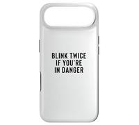 Funny Blink Twice If You're in Danger Joke Coque pour iPhone Air