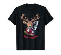 Funny Blitzen Renne de Noël fumant T-Shirt