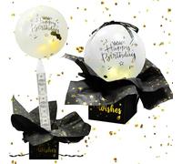 Funny Boîte cadeau surprise pour argent, coffret cadeau d'anniversaire pour cadeau en espèces, boîte surprise d'anniversaire avec ballon d'anniversaire, tirelire pour anniversaire espèces