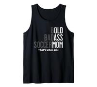 Funny Bold Badass Soccer Mom Sports Mama Sideline Humour Gag Débardeur