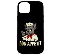 Funny Bon Appétit Bouledogue Français Coque pour iPhone 15 Plus