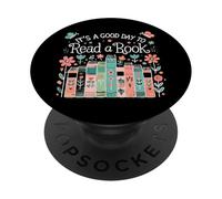 Funny Book Reading Book It's A Good Day To Read A Book PopSockets PopGrip Interchangeable