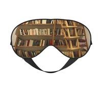 Funny Book Shelf Collection and Ladder Print Outdoor Travel Élégant Masque pour les yeux Réglable Sommeil Camping Méditation Relaxation