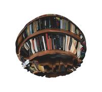 Funny Book Shelf Collection And Ladder Shower Caps Women Reusable Large Shower Cap Men Quickdry Care Hair Long Short Kids Bath
