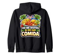 Funny Boricua Foodie No Me Invites Si No Hay Comida Sweat à Capuche