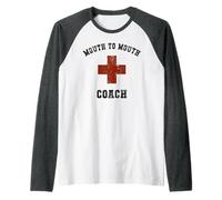 Funny Bouche À LA Bouche Coach Expert Save Yourself Camp Manche Raglan